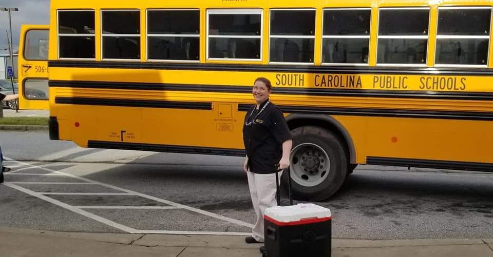 It's official. Greenville County Schools handed out more than 20,000 meals to children in our community today. #schoolfoodrocks #inspiresupportprepare