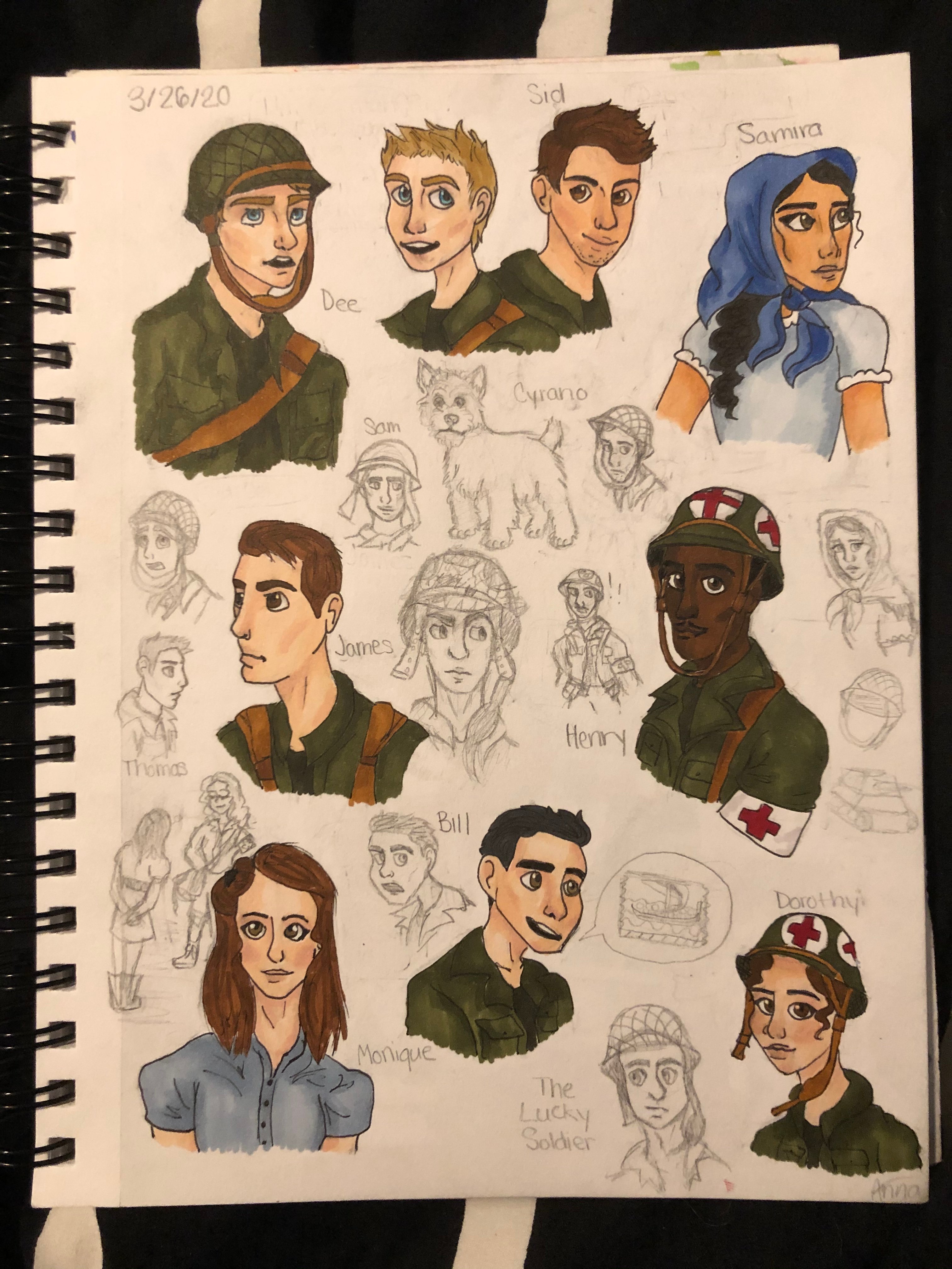 Alan Gratz on X: &ldquo;Check out these amazing sketches of characters 