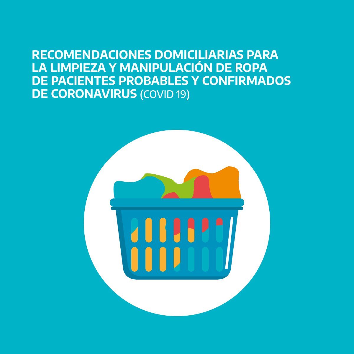 ambientepba's tweet photo. ✳️ RECOMENDACIONES PARA LA LIMPIEZA Y MANIPULACIÓN DOMICILIARIA DE ROPA DE PACIENTES PROBABLES, POSIBLES Y CONFIRMADOS DE #CORONAVIRUS ✳️

Siguiendo el enlace podrás acceder al instructivo, disponible para descarga 🔽 https://t.co/nPCGrOXDnF

#CuidarteEsCuidarnos https://t.co/dKRriNLBtR
