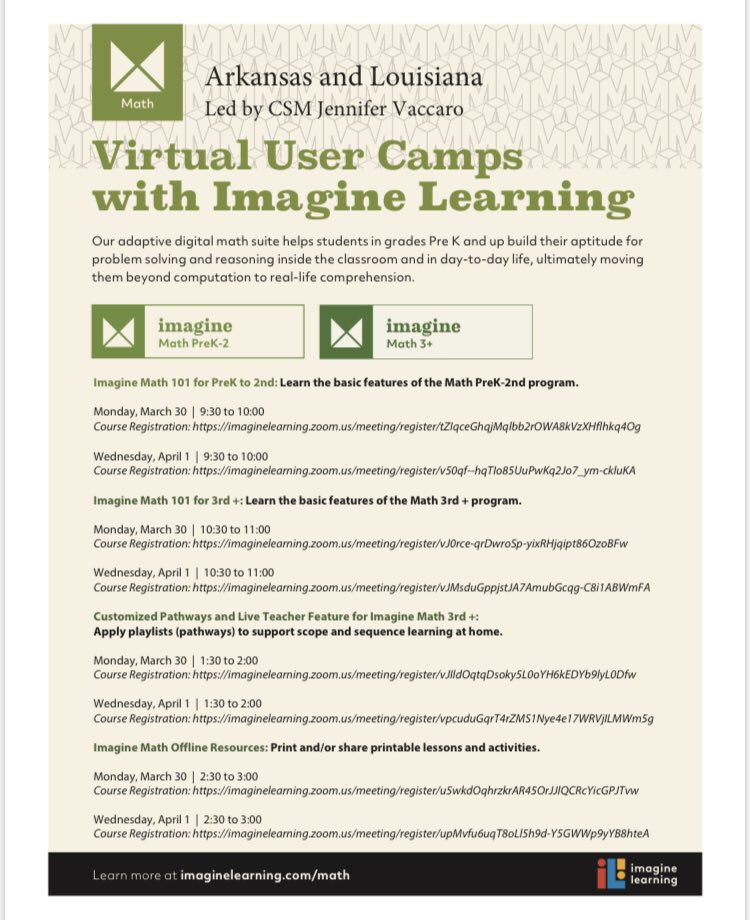 KaleyWren's tweet photo. Arkansas partners- please check your e mail for virtual Learning opportunities. As we learn to navigate these uncharted waters, we are here to help! Information on printable resources, assigning playlists, at home usage, &amp; more. We hope to see you via ZOOM next week! #eduAR https://t.co/74T5LzUiet