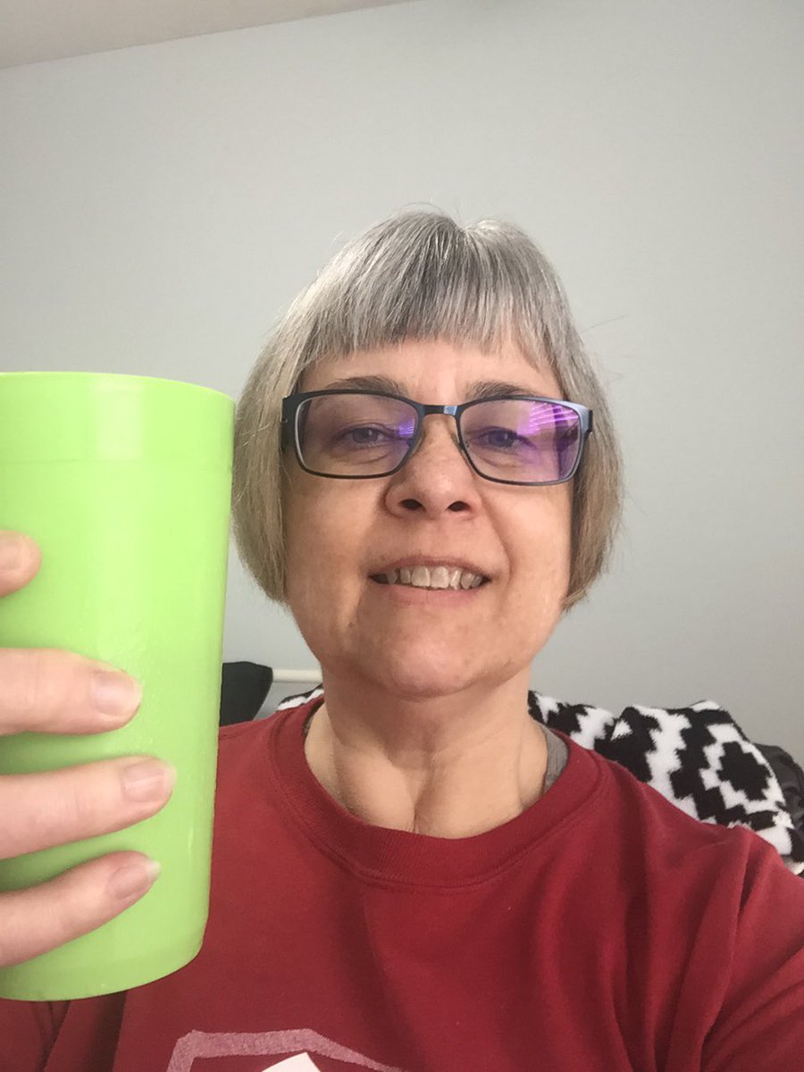 BYOBrains's tweet photo. Missing my @EvangelUniv Social Media Communication student mugs! Here’s my home-office “mug” shot. #EUSM20 https://t.co/tE3wAFQwAK