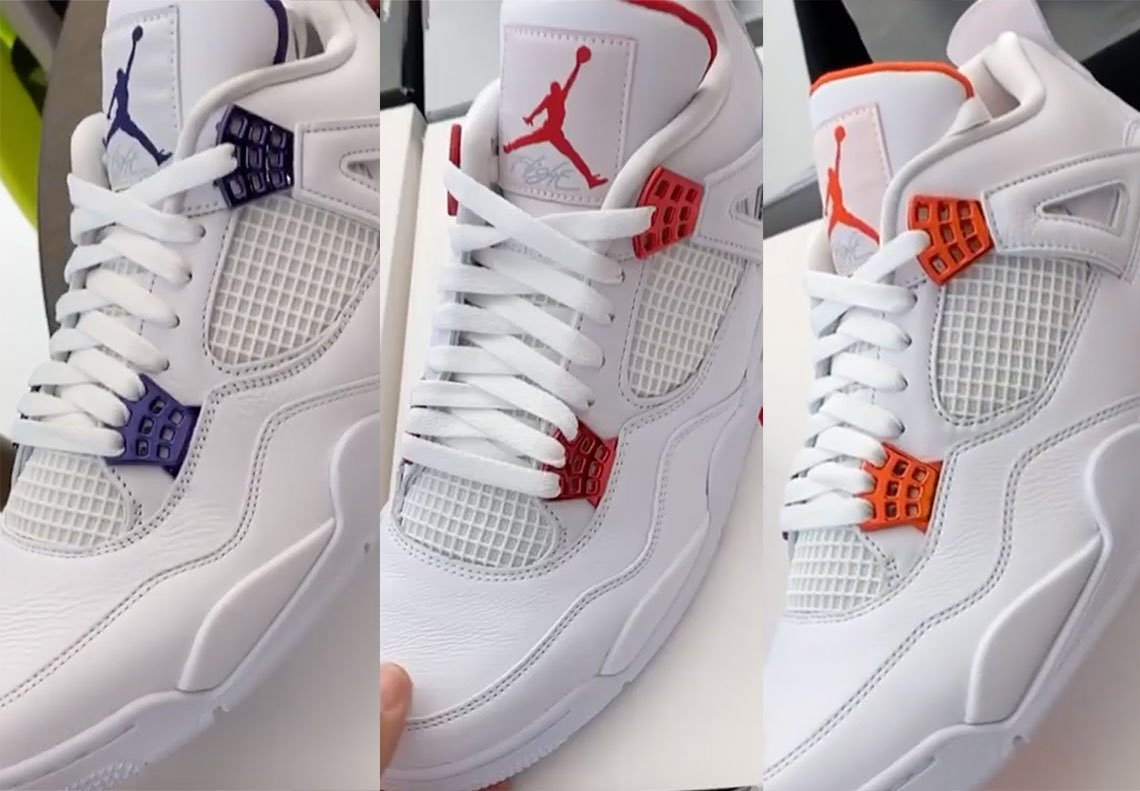 TheSoleLibrary's tweet image. DJ Khaled has revealed a look at the forthcoming Air Jordan 4 metallic trio. Coming in bright red, striking team orange and court purple these will be great summer pick ups.

#SoleFact : The Air Jordan 4 was released in 1989 for $110.00.

#Nike

#TheSoleLibrary