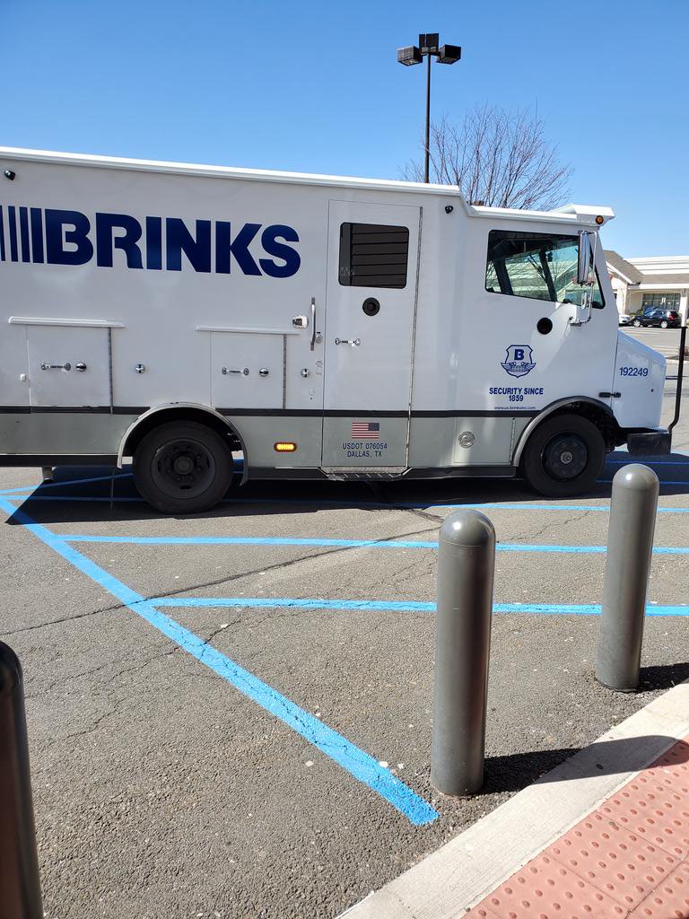 Outside of <a href="/Walgreens/">Walgreens</a> a shipment of toilet paper arrives...

I'm kidding

...it's hand sanitizer...