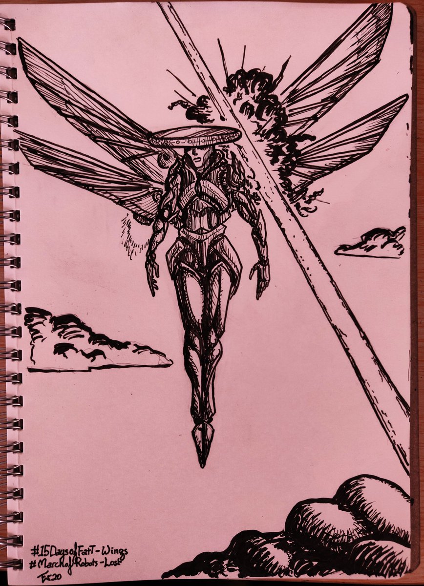3/27:   #15DaysofFatt "Wings" +   #MarchofRobots "Lost" = a Cast unit gets caught in the crossfire