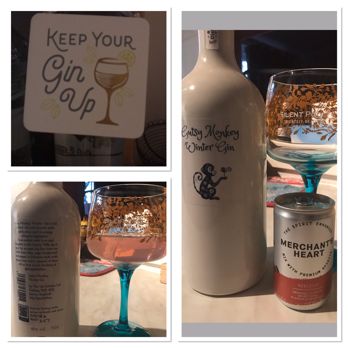 Whiffenpuff's tweet photo. It’s Friday 👌🏻 planning on a few drinks in the virtual pub with @jofwise I’m having a few practice ones ☺️ thought this gin was perfect .... gusty monkey after a tough week. All welcome 🍸 #ginKitchen #virtualPub #KeepYourGinUp https://t.co/tbqS5YvGcG