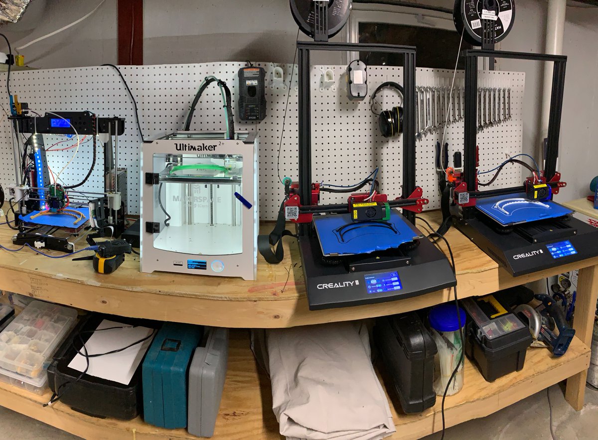 UNHinnovation's tweet photo. The Makerspace at UNHInnovation's ECenter is joining several @UofNH facilities putting their 3D printers to good use by printing parts for protective face shields that will go to local healthcare workers! Big thanks to the Patten Family Foundation for donating materials. https://t.co/4tA57mrHA1