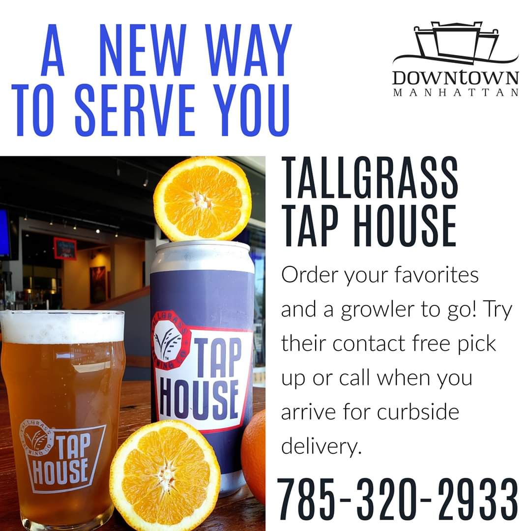 Order your lunch and favorite beer to go! @TGTaphouse has contactless pick up or give them a call when you arrive and they will bring your order to your car! #eatlocal #downtownmhk