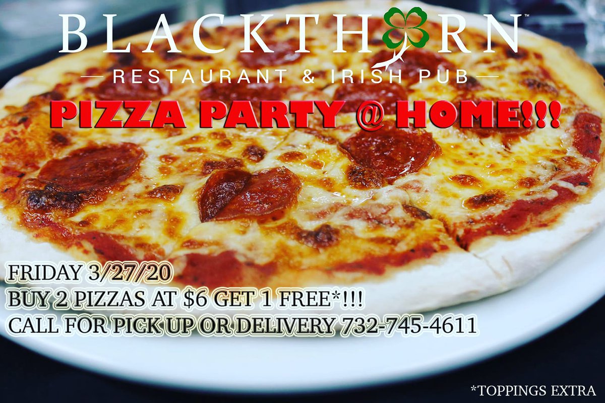 NBCityCenter's tweet photo. Get your PIZZA PARTY ON!
@PubBrunswick is offering BUY 2 $6 pizzas, get 1 FREE. #Pickup & #Delivery. 61 Church St, #NewBrunswickNJ. Stay safe & feed those bellies! CALL 732-745-4611
#njstrong #shoplocal #locallove #ShopLocalNewBrunswick #NewBrunswickEats #Pizza https://t.co/ZKFh5xTtP3