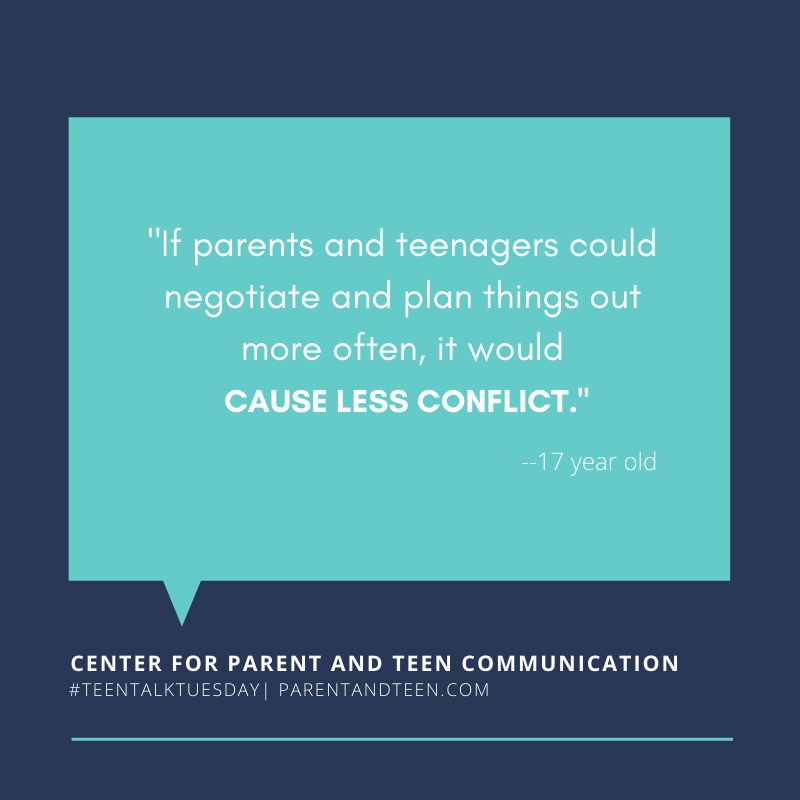 parentandteen's tweet photo. What parents and teens should do more often in this #TeenTalkTuesday thought. https://t.co/PFysOiysRu