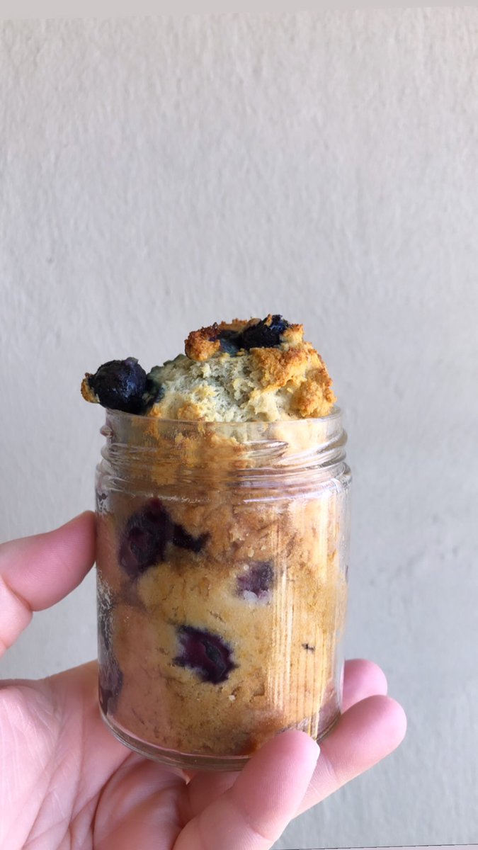 lovebasilsage's tweet photo. Today I made gluten free, egg free, reduced fat, reduced sugar, blueberry muffins in glass jars. 

They are perfect, delicious and oh so cute. Recipe up when I make my blog. https://t.co/4eBZw1QDDA