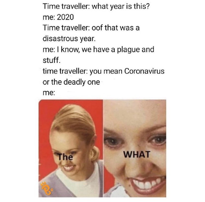 CoronavirusMem4's tweet photo. #coronavirusmemes #theplague #timetravelermemes https://t.co/Cf3Fy7EMWG