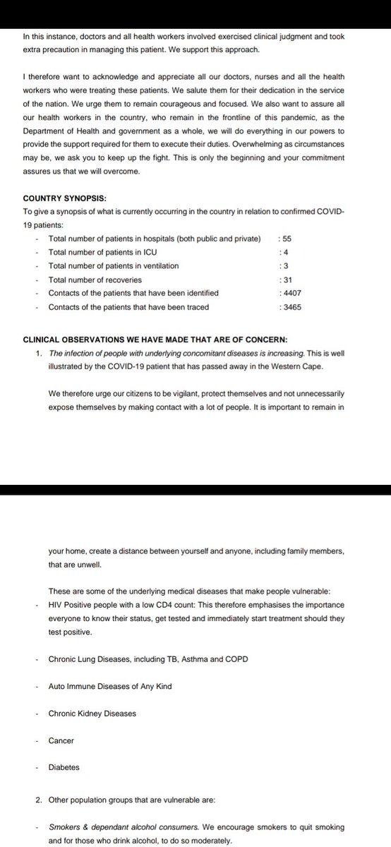 Department of Health: COVID-19 tweet media
