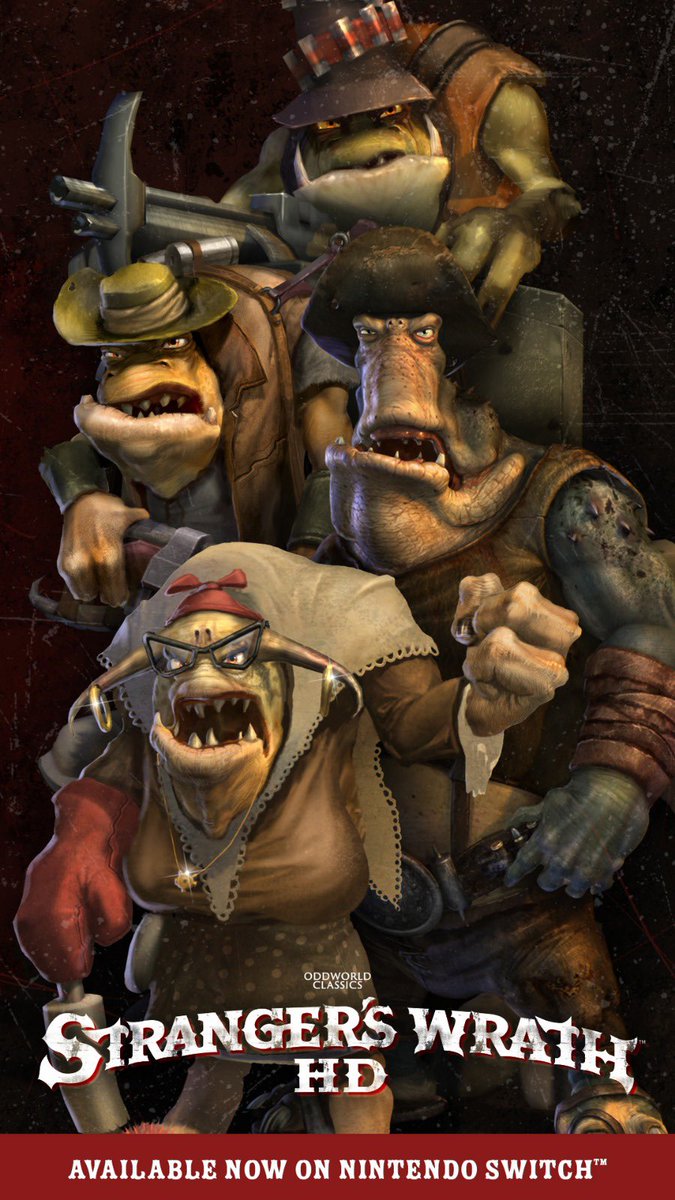 OddworldInc's tweet photo. Need a new wallpaper for your phone? Oddworld has your back. Nothing wrong with adding a little strange to your day. 

Be sure to check out #StrangersWrath for #NintendoSwitch here:
US: https://t.co/QF0yKXG1VA
UK: https://t.co/E1n4jZLsXt
#StrangersWrathSwitch https://t.co/Df8mob9X07