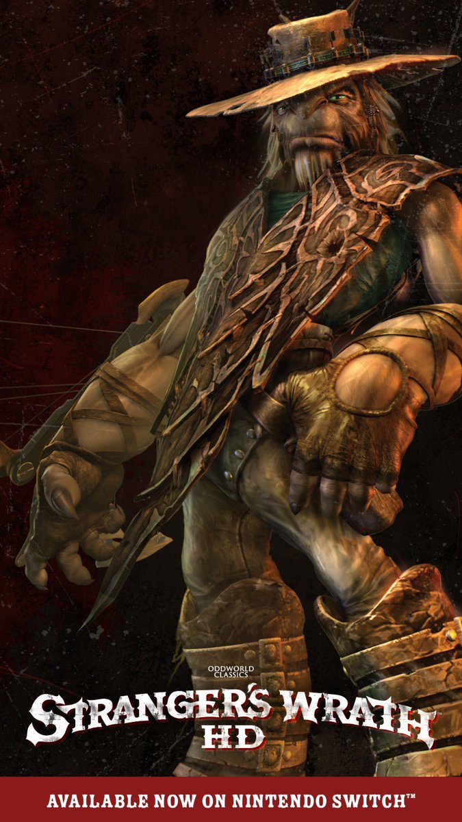 OddworldInc's tweet photo. Need a new wallpaper for your phone? Oddworld has your back. Nothing wrong with adding a little strange to your day. 

Be sure to check out #StrangersWrath for #NintendoSwitch here:
US: https://t.co/QF0yKXG1VA
UK: https://t.co/E1n4jZLsXt
#StrangersWrathSwitch https://t.co/Df8mob9X07