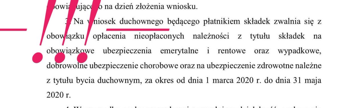 JoankaSW's tweet photo. To nie żart. To jeden z art. tarczy Morawieckiego.Księża dostaną pomoc w takim wymierze, w jakim powinni ją otrzymać wszyscy prowadzący jednoosobowe firmy lub zatrudniający ludzi. Dlaczego nawet w czasie epidemii rząd faworyzuje kler?W imię jakiego prawa i jakiej sprawiedliwości? https://t.co/ZgSYa1fhcm