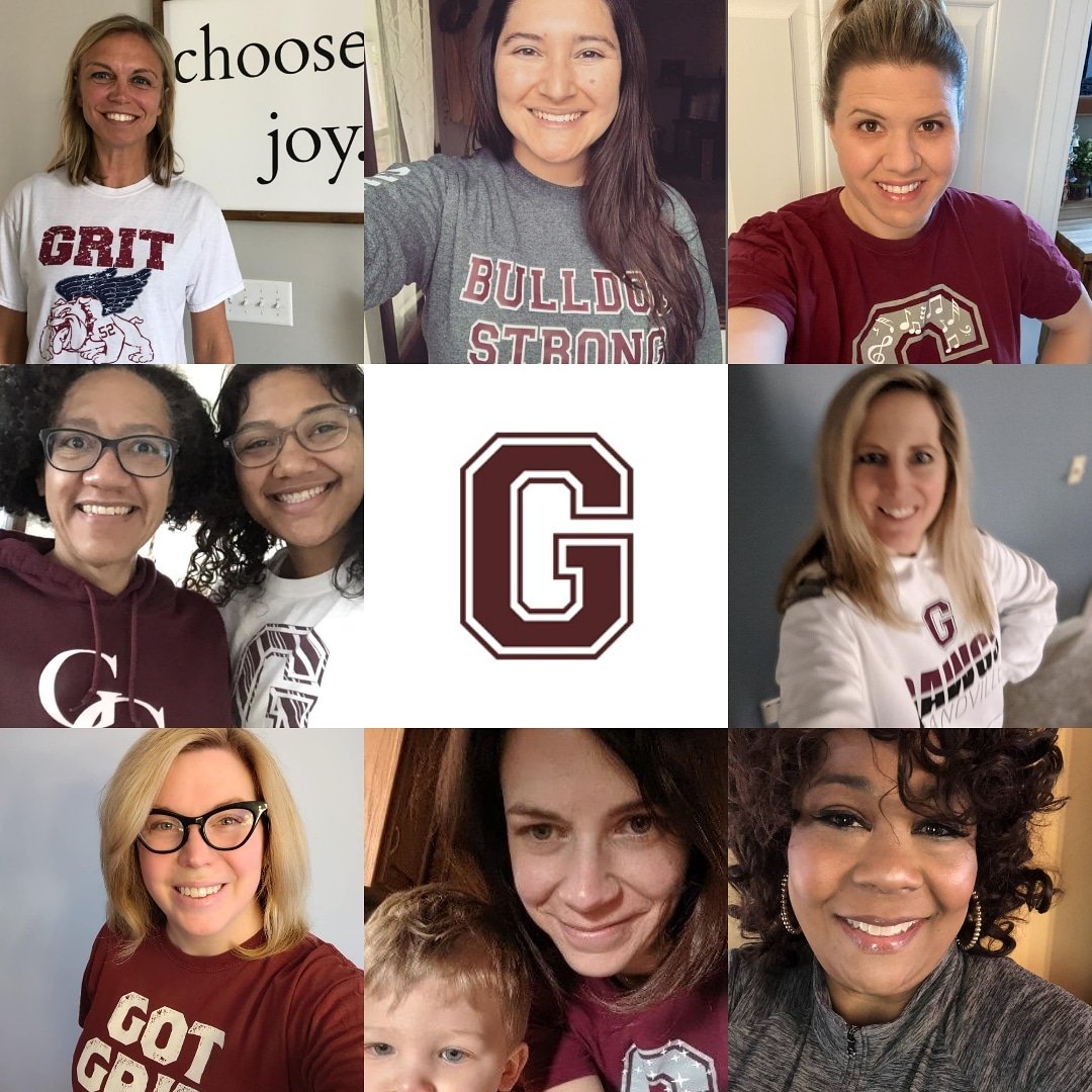 wardsworldghs's tweet photo. #Grandville teachers show off their Bulldog pride! GHS share your Bulldog spirit using #GrandvillePride for today's virtual spirit day! https://t.co/0IQMyTYLZx