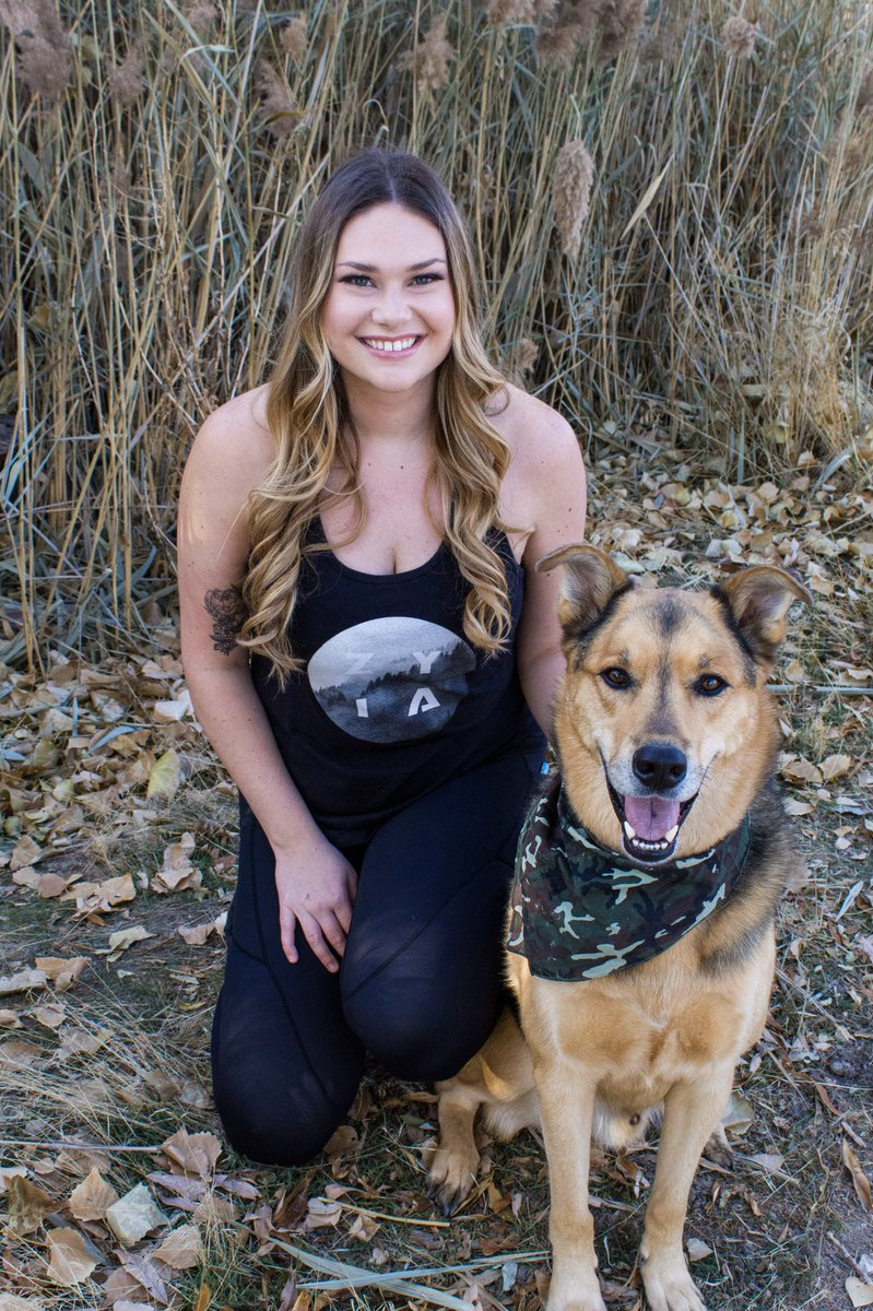 This is me! Being outdoors with my fur baby Dakota!!! #MCO435