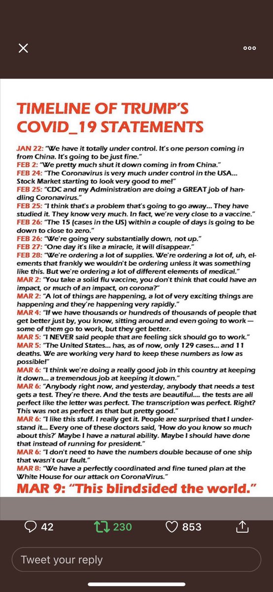FrizzleFelicity's tweet photo. @RawStory The WH knew about this in December but now they decide they should start making them.
#TrumpLiesAmericansDie
#RemoveTheMFNow https://t.co/BtiOpqtq8j