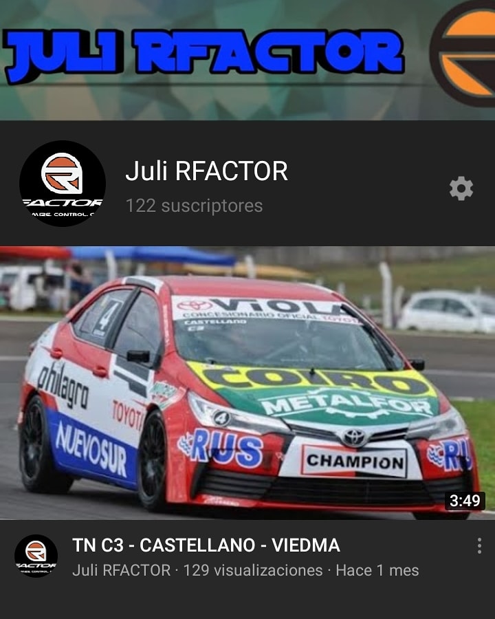 JuliRfactor's tweet image. Gente llegamos a los 122 subscriptores!
Muchas gracias a todos por el apoyo que me dan constantemente y los videos estan teniendo terrible apoyo muchas gracias!
Seguimos en camino por el sueño de los 1.000 subs simplemente gracias!
#automovilismo  #suscribete #YouTube
