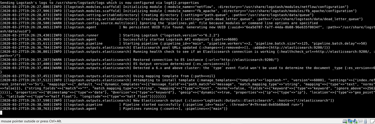 ttttv0's tweet photo. This week, I'm learning more about Logstash and forwarding/parsing logs to ES. Going to look into fluentd next to forward logs to Splunk instances. https://t.co/fQYli3ZXNx