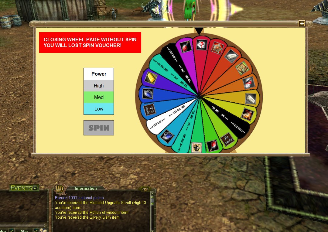 MaxKO33's tweet photo. Wheel event now give GEMs and FRAGMENTs. 😊 Let's play!

#WheelOfFortune  #Max #KnightOnline https://t.co/UF94wSxkJ3