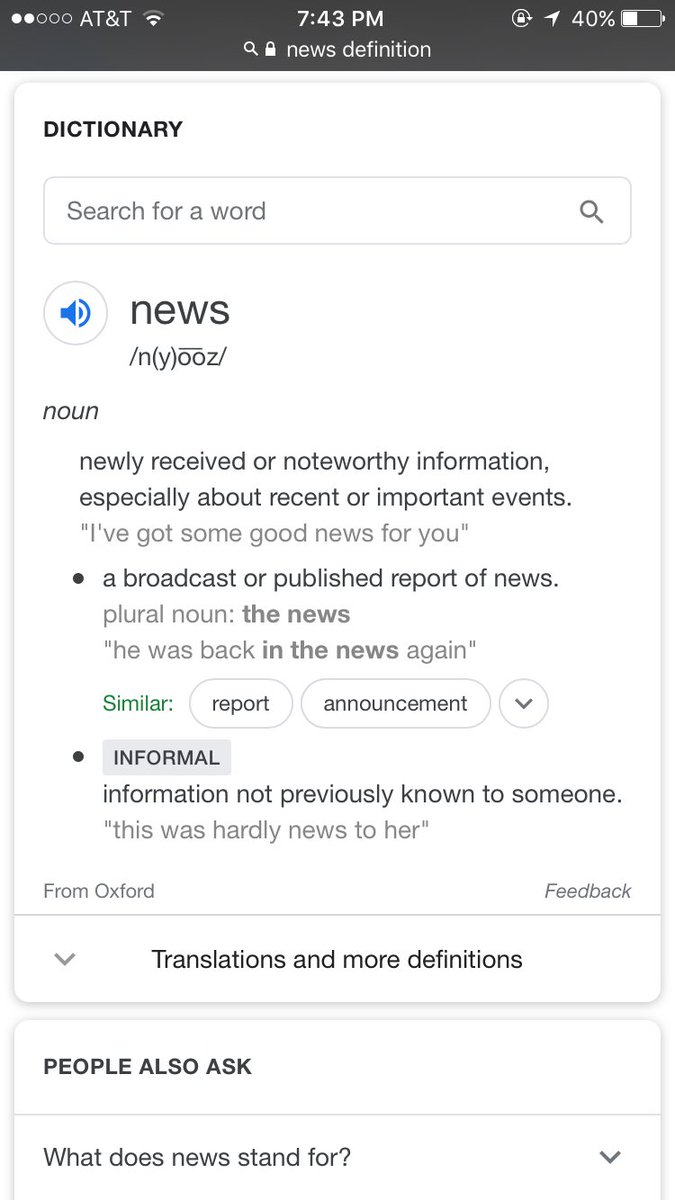 Carlie_jg's tweet photo. Because many people seem to be confused and are being misled, here are some definitions. Notice media and news are not the same. https://t.co/uO3ruYtpO6
