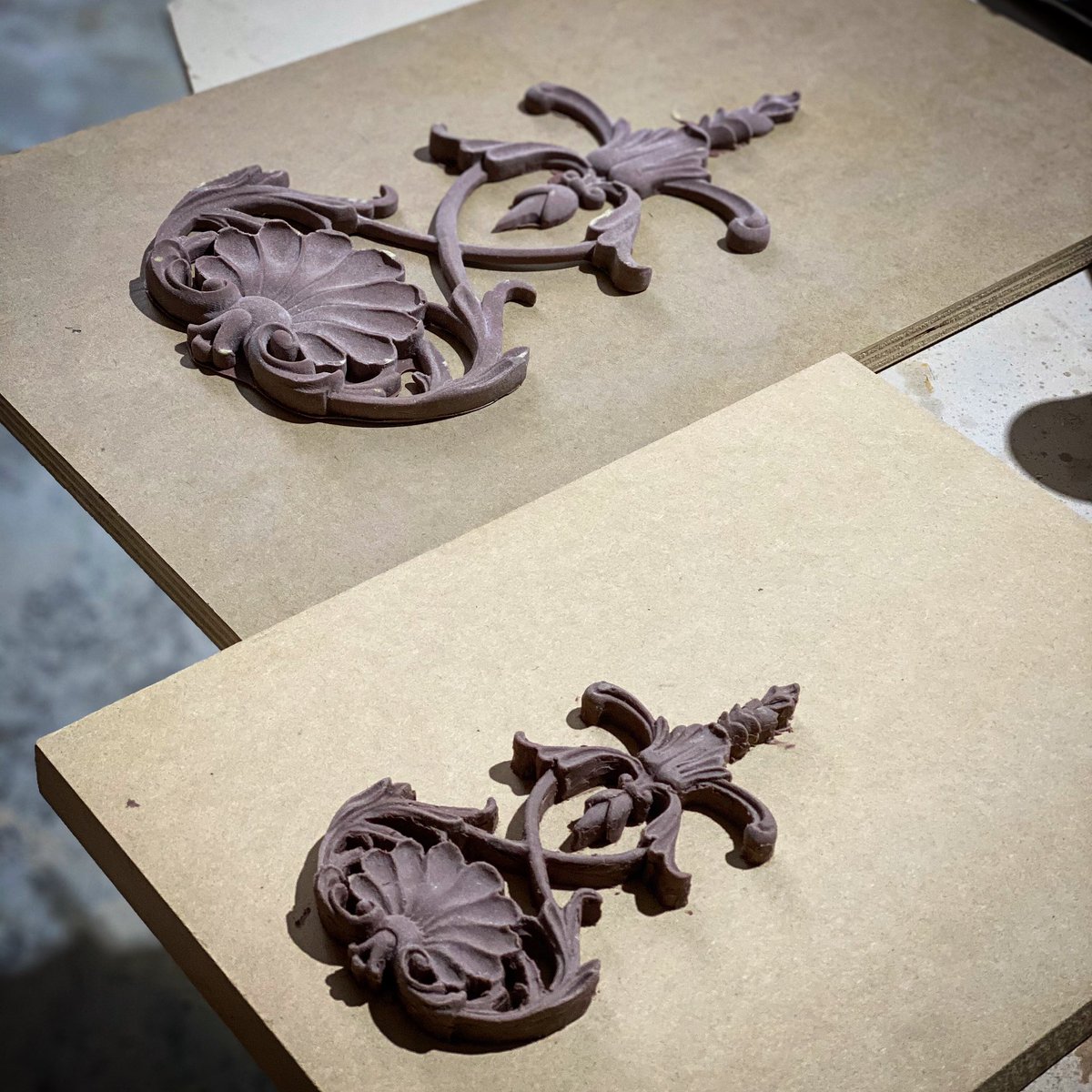 RealmofDesign's tweet image. Sculpting some French details for a great client.