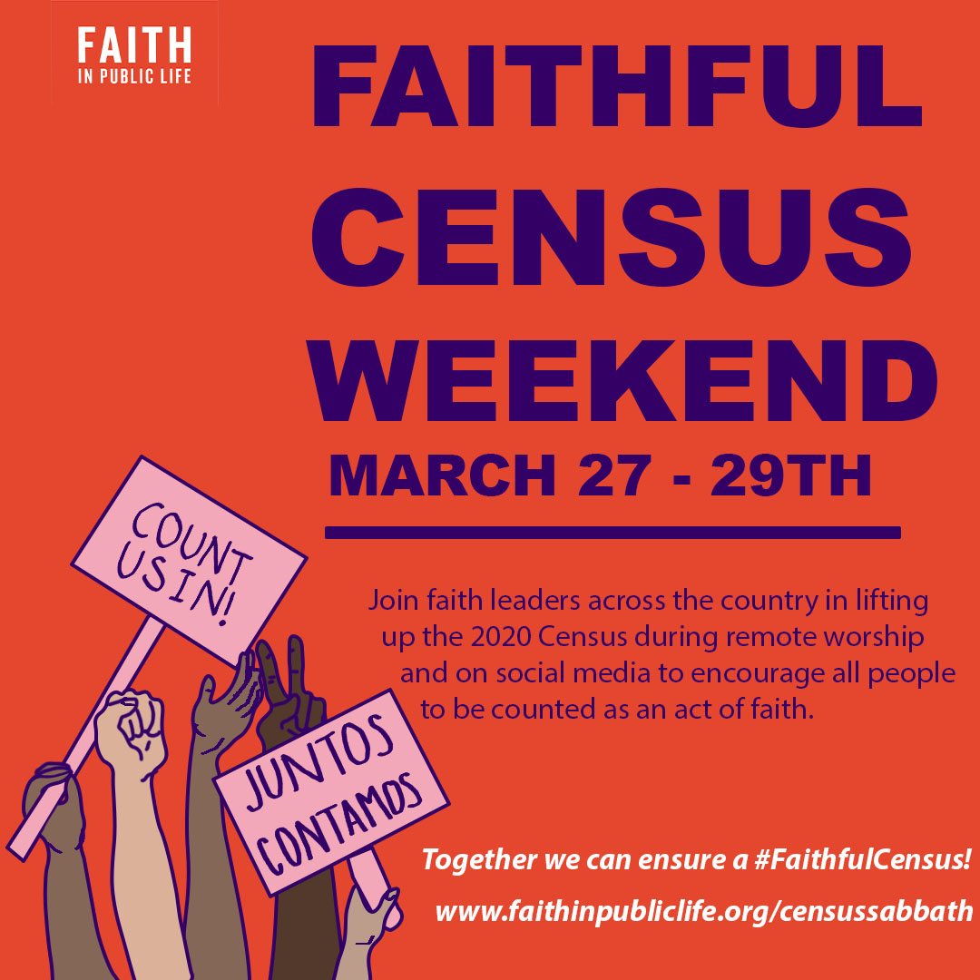 williamsskinner's tweet photo. Everyone Counts to God! Fill out your Census form today @ https://t.co/kgzlhKQDbC. #2020Census #FaithfulCensus #BeCounted2BuildPower https://t.co/osq4nw1DRh