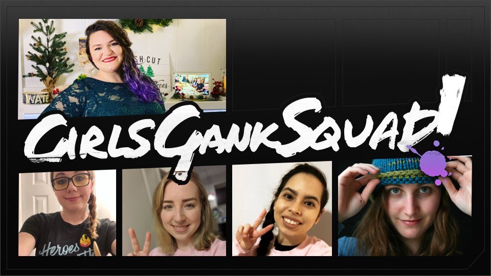One hour until #GirlsGankSquad! Come watch us kick some butt in the <a href="/BlizzHeroes/">Heroes of the Storm</a> Nexus! 

🎀<a href="/JazzaleneGames/">Jazzalene</a> 
🦖<a href="/KiyeBerries/">Kiyeberries💖💜💙</a> 
🌙<a href="/LoxiePls/">Loxie</a> 
✨@imorynwins 
🔪 <a href="/PressBtoSlice/">Slice🔪</a>
