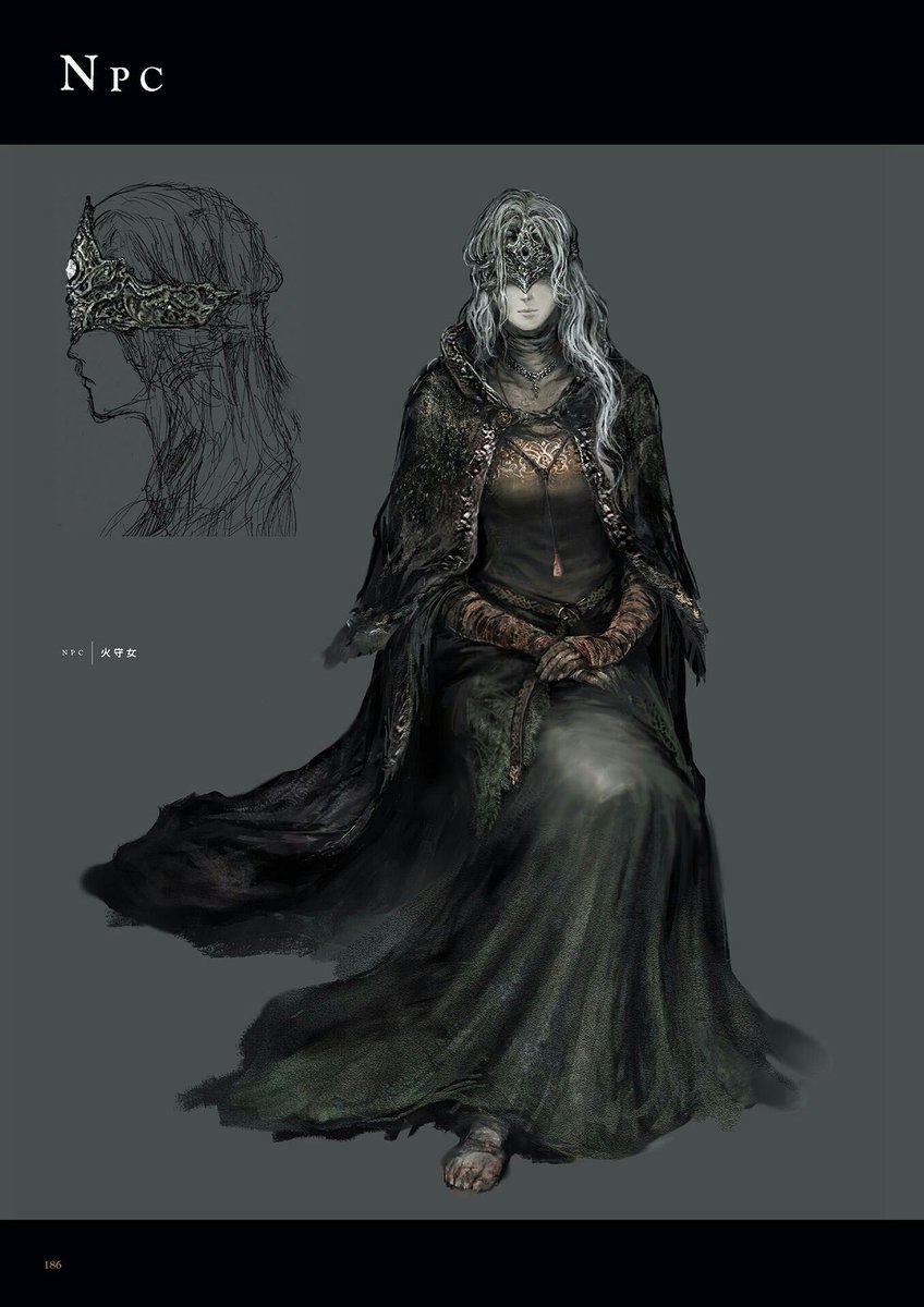 Draegore Nagendra Fire Keeper Concept Art From The Dark Souls 3 Design Works Book