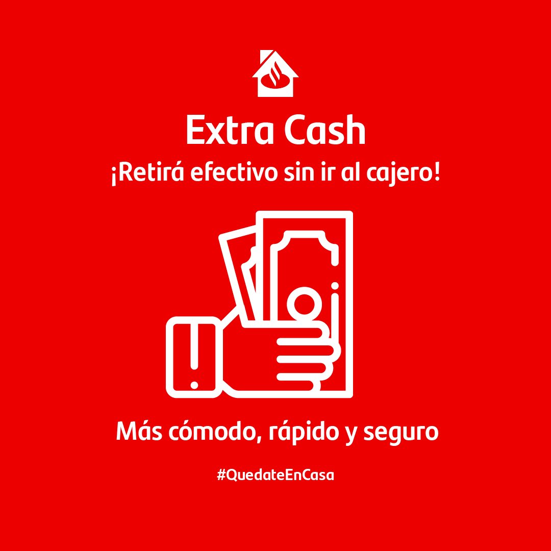 No hace falta pasar por un cajero para retirar dinero estos días. Comprá con tu Tarjeta Santander Visa Débito en farmacias, supermercados o estaciones de servicio y retirá hasta $8.000 en efectivo, en el momento y sin costo. Conocé más en santander.com.ar #QueremosAyudarte