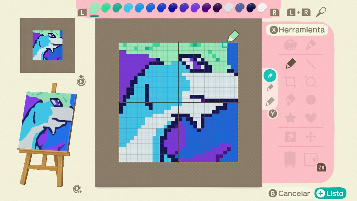 ShinyAlea94's tweet photo. Nada más y nada menos que 12 diseños. AL FIN
 #AnimalCrossing #Suicune #Pokemon https://t.co/LomT9am2IE