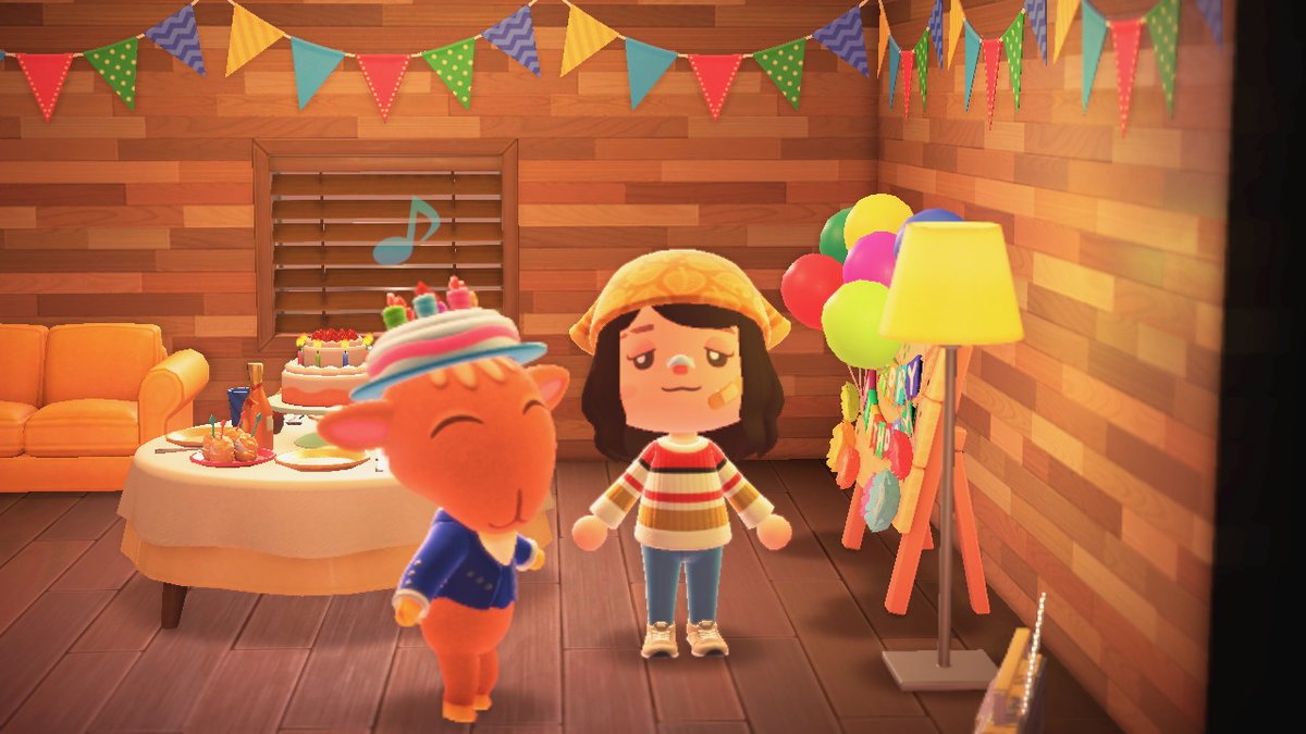 trufflekey's tweet photo. Billy's birthday was yesterday! Happy Birthday to the GOAT. (get it... because he's a goat) #AnimalCrossing #ACNH #NintendoSwitch #CocoKey https://t.co/ubVQUJOMvu