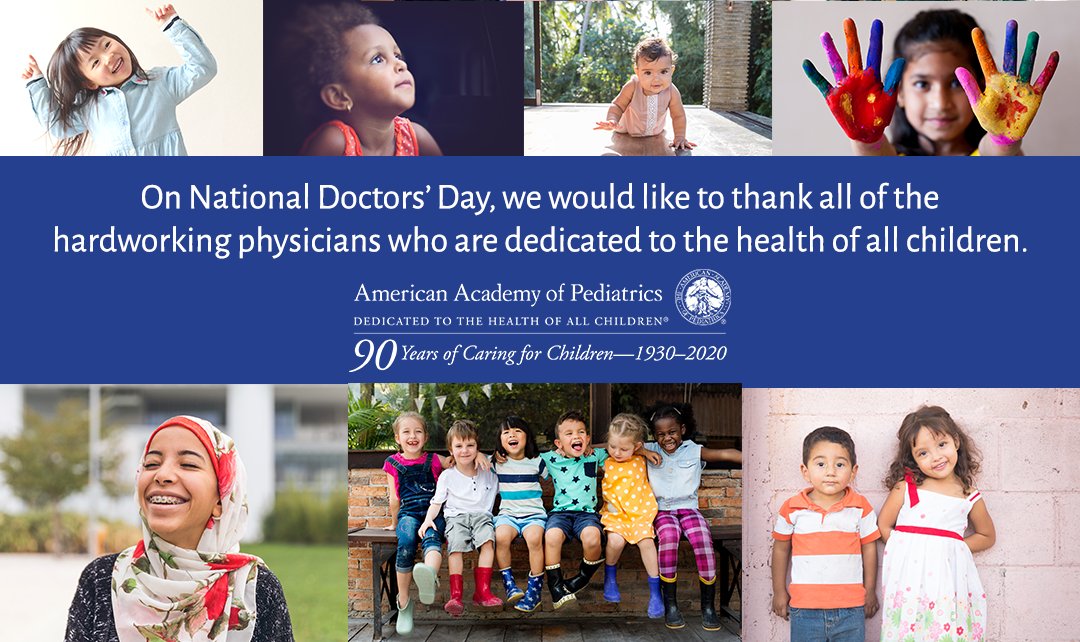 Happy #NationalDoctorsDay to all of our pediatric trainees! We dedicate today to all of YOU as you dedicate your lives for the health of all children! Thank you for all you do! Please stay safe and healthy!