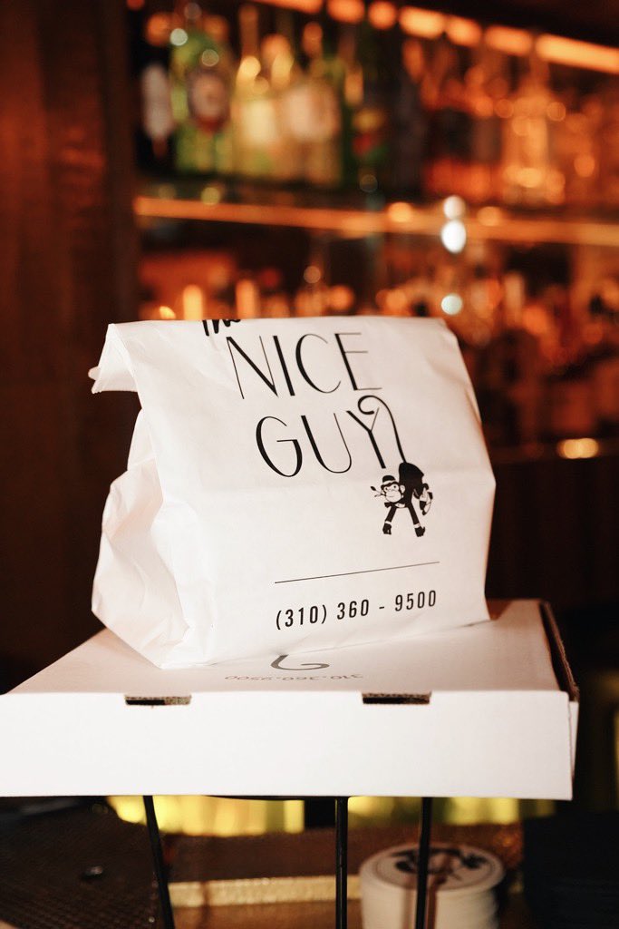 Cue the romance because we’re bringing date night to you. | Order your choice of a salad, pizza &amp; a bottle of red wine or Casamigos Blanco for a fixed price. Available for curbside pickup or FREE delivery with <a href="/Postmates/">Postmates</a>. #TheNiceGuy