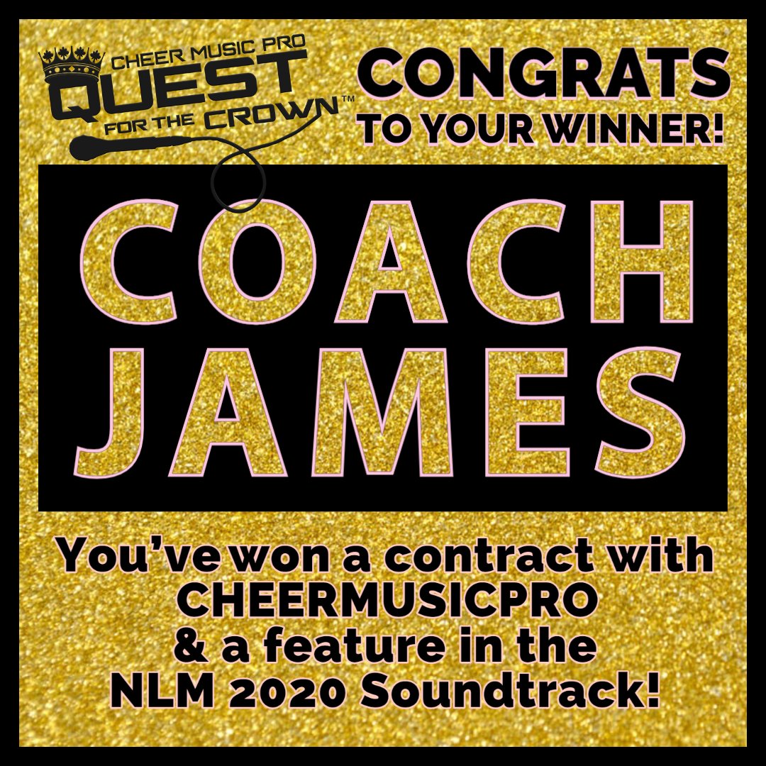 NewLevelMusic's tweet photo. CONGRATS to our #newlevelquest20 winner!  We can't wait to work with you this season, James!!!! #teamnewlevel https://t.co/1FylUDQCA3