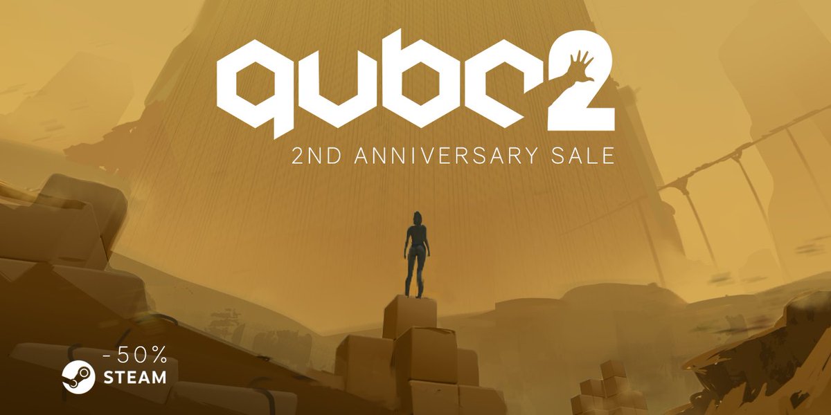 Q.U.B.E. 2's second anniversary sale is ongoing, with all games and DLC still 50% off on Steam.
bit.ly/2x4KDk4

We hope you're all staying safe. Remember to keep your mind active during self-isolation, perhaps with some cube-based puzzles.

#gamedev #indiegame