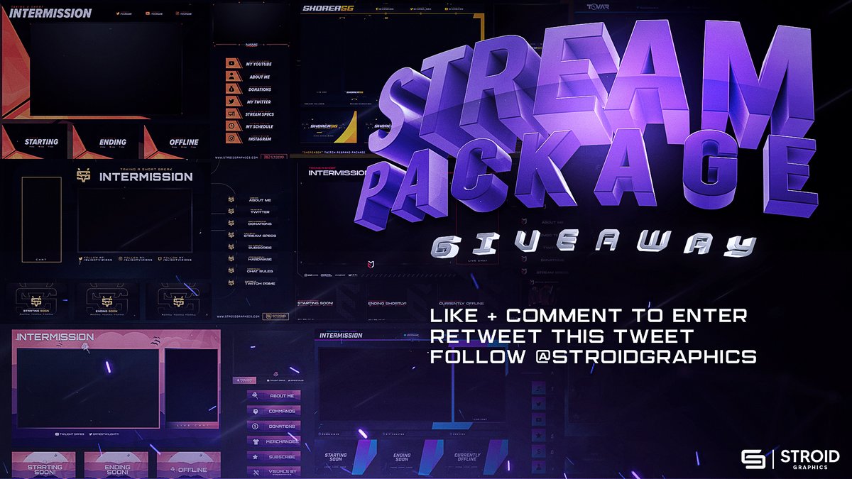 StroidGraphics's tweet photo. Stream Package Giveaway
🔻Like + Comment (Tag a Friend)
🔻Retweet this tweet
🔻Follow @StroidGraphics 
📆Choosing 1 person on April 2📆

🟩Good Luck Everyone! https://t.co/9QMvq1N4Bt