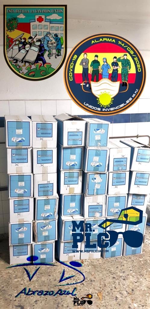 AbrazoAzul's tweet photo. 🔊Proyecto #enpvscovid19🔊

Primeros materiales en llegar! 

La BPSC de @policia de #Madrid ha recibido 216 paquetes de toallitas higiénicas💪🏼

Seguiremos entregando a compañeros de otros cuerpos. 🤗💙

#UnidosInvencibles
#EsteVirusLoParamosUnidos 
#QuedateEnCasa 
#Covid_19 https://t.co/qkWxMnY312