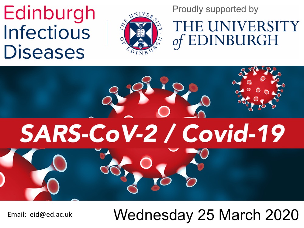 Edinburgh Infectious Diseases (@edin_eid) on Twitter photo All the talks from the Edinburgh Coronavirus workshop on Wednesday are now available - listen here!
edin.ac/3brmK4Y
<a href="/Williams_T_C/">Thomas Christie Williams</a> <a href="/hxnx_sam/">Sam Lycett</a> <a href="/kennethbaillie/">Kenneth Baillie</a> <a href="/okoch/">Oliver Koch</a> <a href="/templeton_kate/">Kate Templeton</a> <a href="/BvanBunnik/">Bram van Bunnik</a> <a href="/roslininstitute/">The Roslin Institute</a> <a href="/EdinUniUsher/">Usher Institute</a> <a href="/SBSatEd/">Biological Sciences | University of Edinburgh</a> @MRC_IGMM <a href="/jrossfitz/">Ross Fitzgerald</a> All the talks from the Edinburgh Coronavirus workshop on Wednesday are now available - listen here!
edin.ac/3brmK4Y
<a href="/Williams_T_C/">Thomas Christie Williams</a> <a href="/hxnx_sam/">Sam Lycett</a> <a href="/kennethbaillie/">Kenneth Baillie</a> <a href="/okoch/">Oliver Koch</a> <a href="/templeton_kate/">Kate Templeton</a> <a href="/BvanBunnik/">Bram van Bunnik</a> <a href="/roslininstitute/">The Roslin Institute</a> <a href="/EdinUniUsher/">Usher Institute</a> <a href="/SBSatEd/">Biological Sciences | University of Edinburgh</a> @MRC_IGMM <a href="/jrossfitz/">Ross Fitzgerald</a>
