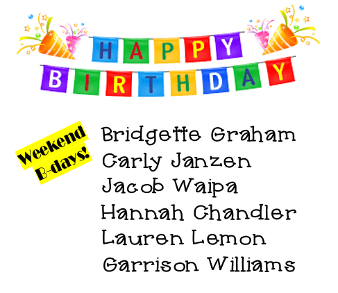 USD265_EHS's tweet photo. We can't forget our weekend birthdays!  Happy Birthday Tigers!
#tigerbdays
#tigernationproud
#TigerNationStrong https://t.co/pZbkMfCJMQ