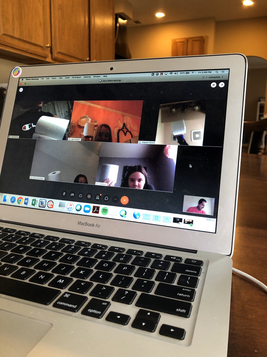 AVID Fun Friday consisted of a Webex scavenger hunt. So fun! Thankfully, nobody has run out of toilet paper yet 👍 🧻 <a href="/CHPantherPride/">Colleyville Heritage</a> <a href="/AVID_CHpride/">CHHS AVID</a>