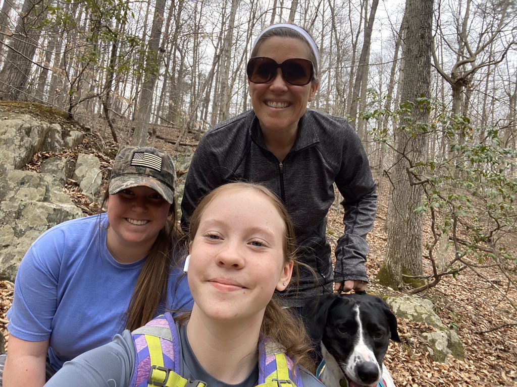 franklins_class's tweet photo. Fun walk at the PWC Forest.  Enjoying this beautiful day ❤️ #TMESeagles https://t.co/3GfQPtevAW