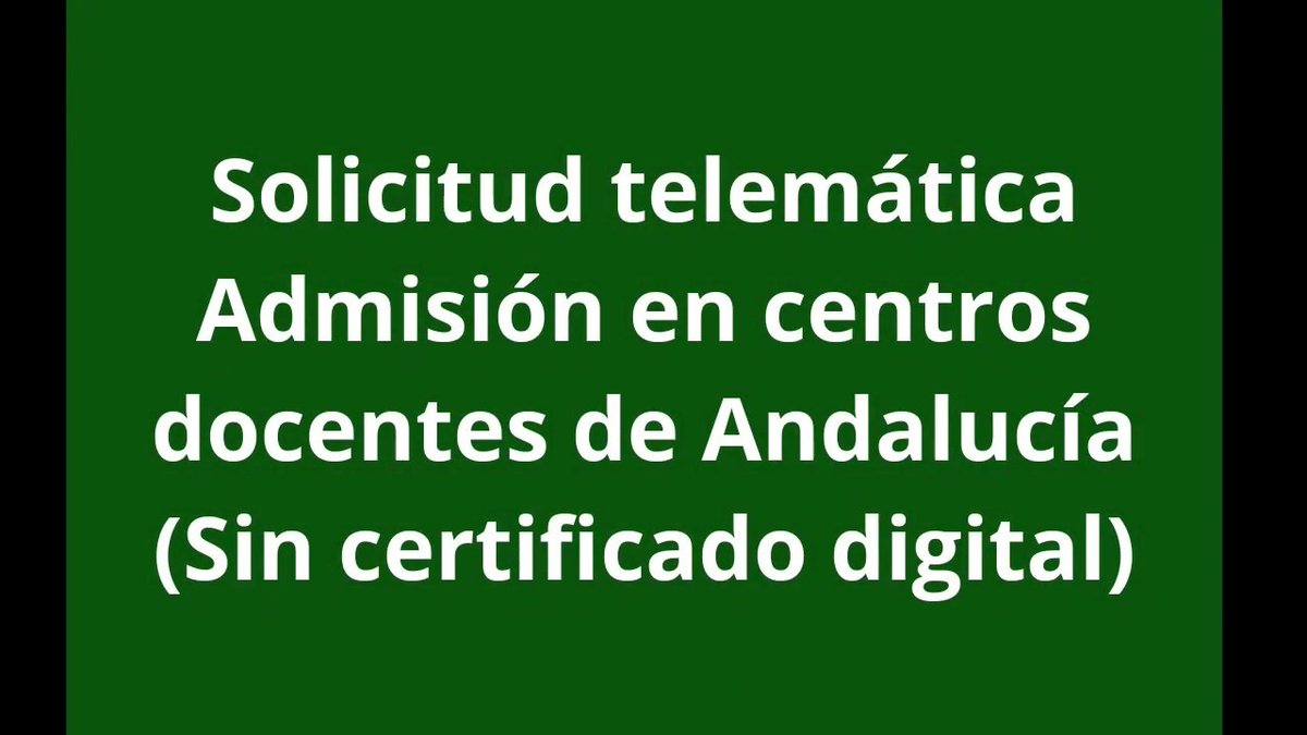 C.E.I.P.Bandarán (@bandaran) on Twitter photo 💻 ¿Cómo se realiza el procedimiento de presentación de solicitud telemática 📩 de admisión en los centros educativos andaluces? En este tutorial de <a href="/MaestroMallo/">oןןɐɯ oɹʇsǝɐɯ ןǝ</a> tienes la respuesta. ➡ opgob.es/2hrhg2 ✅
#AndalucíaEducaUnida ▶ 💻 ¿Cómo se realiza el procedimiento de presentación de solicitud telemática 📩 de admisión en los centros educativos andaluces? En este tutorial de <a href="/MaestroMallo/">oןןɐɯ oɹʇsǝɐɯ ןǝ</a> tienes la respuesta. ➡ opgob.es/2hrhg2 ✅
#AndalucíaEducaUnida ▶