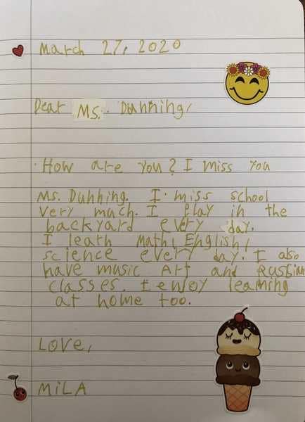 sdunning11's tweet image. Fun learning at home! #RoutinesMatter #TogetherApart @StTimothyHCDSB