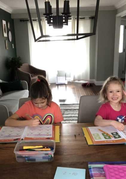 sdunning11's tweet image. Fun learning at home! #RoutinesMatter #TogetherApart @StTimothyHCDSB