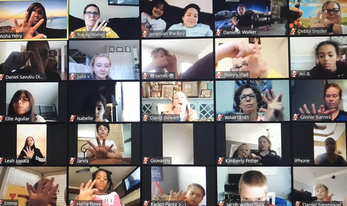 rubberchicken13's tweet photo. Wonderful lunch bunch today with 4th grade &amp; @PitnerCounselor It was great to check in, learn some mindful relaxation tips &amp; share strategies for staying positive. Pet show and tell us always fun too. 🥰 Got an idea...for Zoom Mashups...stay tuned! 
#PitnerPride 
#StillLearning https://t.co/udwLyrK4Za