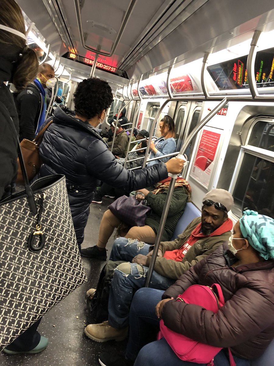 JaiGotEm's tweet photo. What is the @MTA doing to promote social distancing?! Because it looks like absolutely nothing. New Yorkers are getting this virus because we need a MTA/NJT SHUT DOWN. But as long as your money is getting made who cares right? Disgraceful! You don’t love us, it’s all about your $ https://t.co/feBiTvOSN4