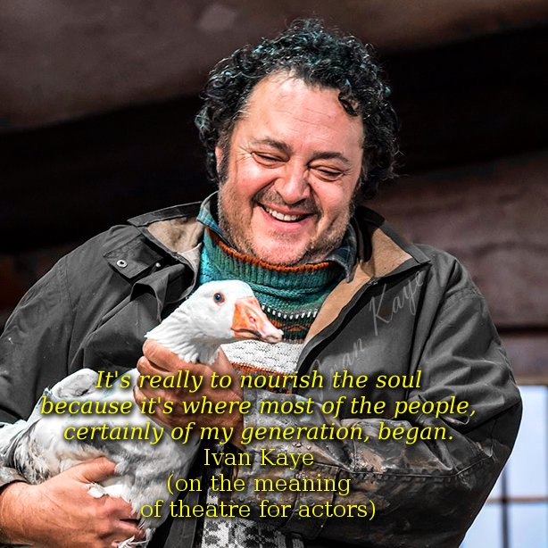 IvanKayeFans's tweet photo. "It's really to nourish the soul because it's where most of the people, certainly of my generation, began." Another quote of Ivan describing the meaning of theatre for actors to celebrate #WorldTheatreDay. Tom Kettle forever!😀
.
#IvanKaye #TheFerryman #TomKettle #TheFerrymanPlay https://t.co/7vAFEhbeQc