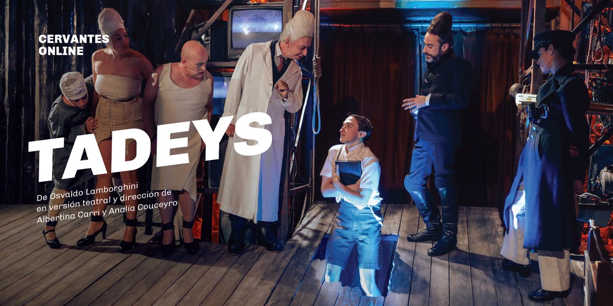 tncervantes's tweet photo. ¡Hoy es viernes y tenemos #TeatroEnCasa🏠!
Te invitamos a ver #Tadeys a través de #CervantesOnline.
Damos sala a las 20 h, ¡No te lo pierdas! https://t.co/dtZk1aAJch